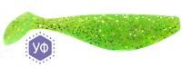 Виброхвост Олта КАДЕТ зеленый с блестками